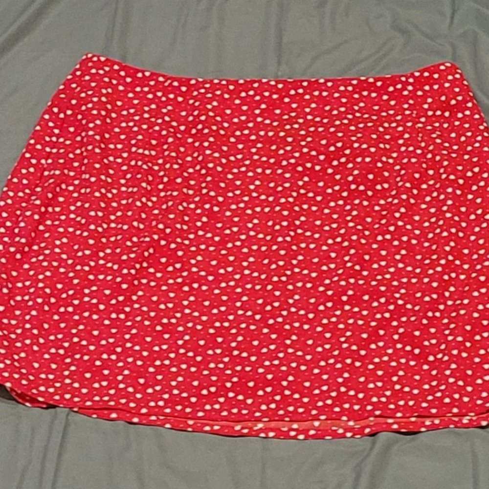 red heart skirt